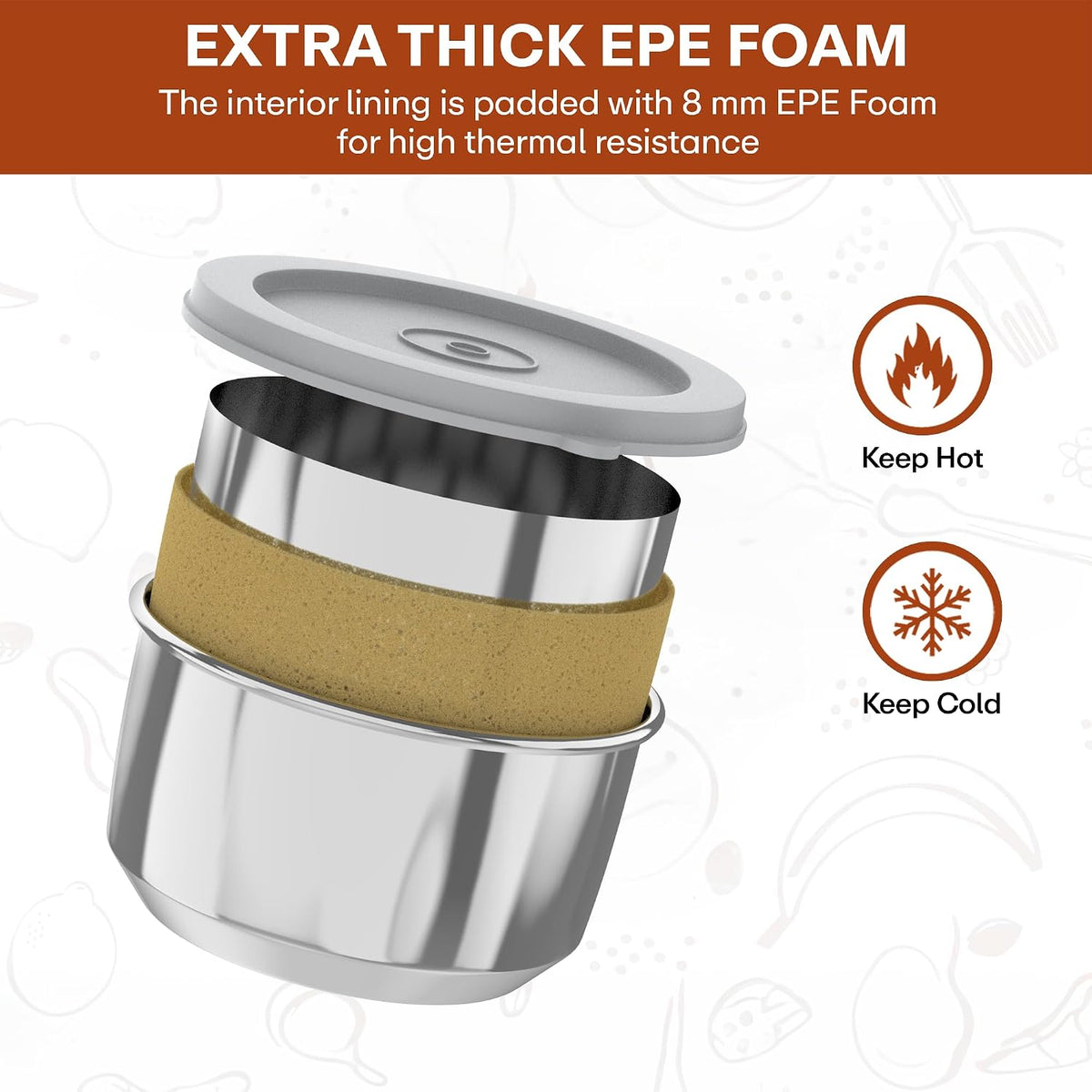 Mumma's LIFE Stainless Steel Airtight Containers With Leak Proof Lids, Set Of 3, Bpa Free, Odourless, Dishwasher Safe, Ideal For School And Office, 330Ml Capacity Each, Food Grade Silicon Seal, (Bea)