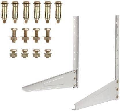Mumma's LIFE Heavy Duty AC Outdoor Unit Stand Rust Proof Iron Wall Mounting Bracket Supports Upto 200kg for Split & Window AC