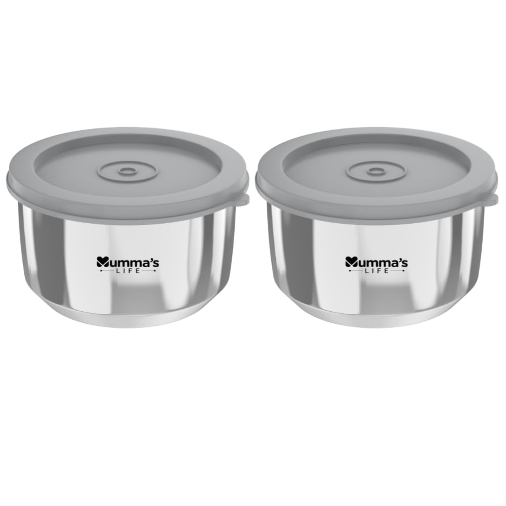 Mumma's LIFE Leak Proof Stainless Steel Storage Containers With Click Lock Lid BPA Free Airtight Tiffin Box