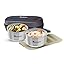 Mumma's LIFE- Insulated Lunch Box 2 Containers Lunch Box with Lid (280 ML) (Grey)