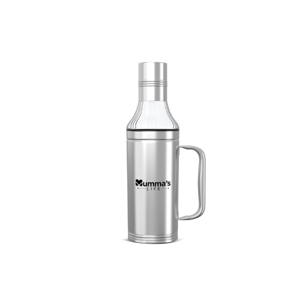 Mumma's LIFE Stainless Steel Oil Dispenser Bottle With Spill Proof Pourer