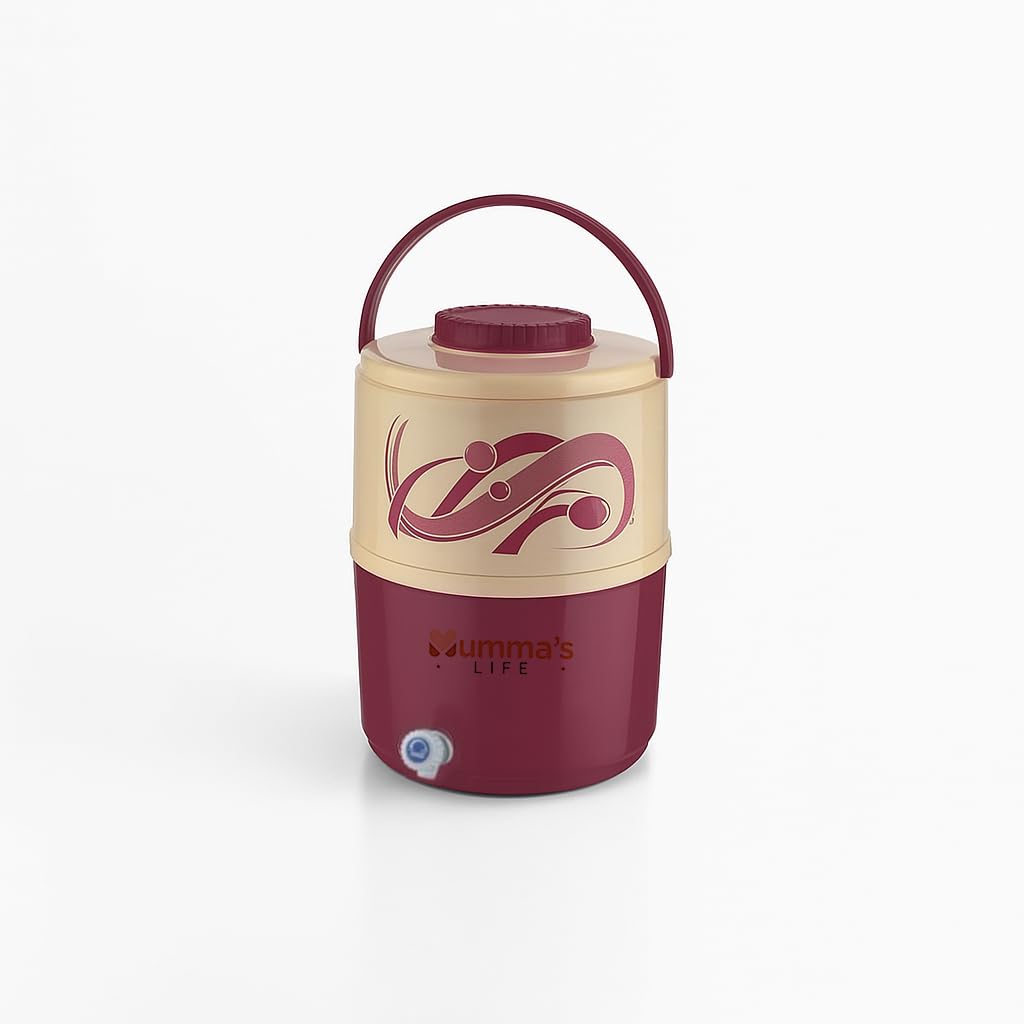 Mumma's LIFE Plastic Water Jug | 1 Piece | Food Grade | Easy to Carry | BPA Free | Ideal for Travel | Picnic | Homes | Office (Blue, 12Litre)