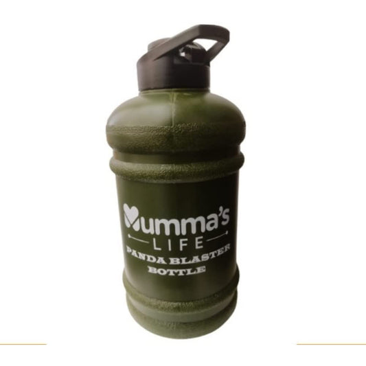 Mumma's LIFE- 2.2L Half Gallon Sports Water Bottle BPA Free Water Bottles for Fitness Gym Yoga Travel Cycling Camping Outdoor (Army Green)