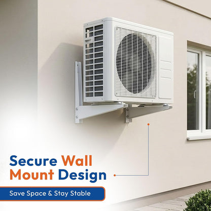 Mumma's LIFE Heavy Duty AC Outdoor Unit Stand Rust Proof Iron Wall Mounting Bracket Supports Upto 200kg for Split & Window AC