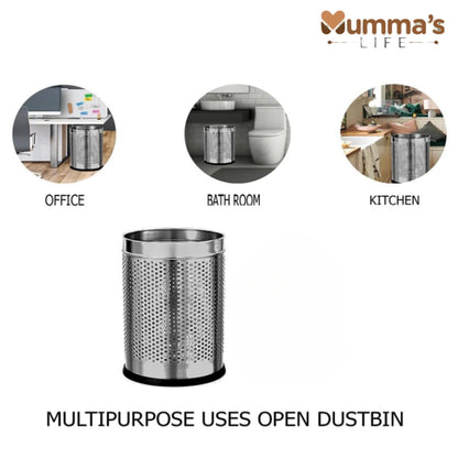 Perforated Stainless Steel Dustbin