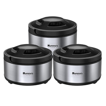 Stainless Steel Casserole Combo (3 Pcs)