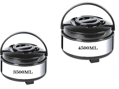 Mumma's Life Non-Stick Stainless Steel Insulated Casserole, Set of 2, Keeps Food Hot for Hours