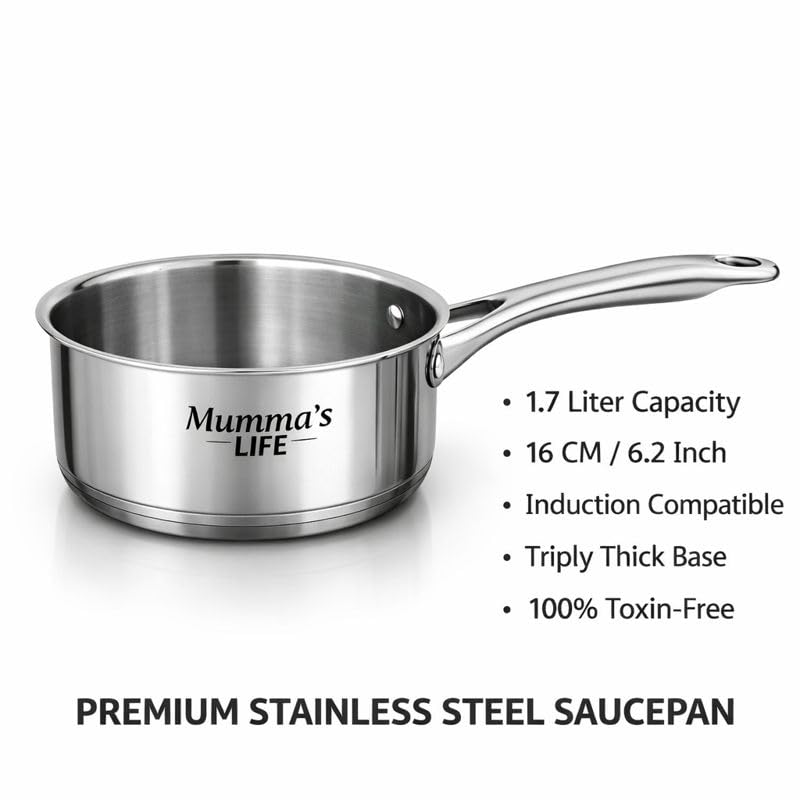 Triply Stainless Steel Kadai with Heavy Bottom