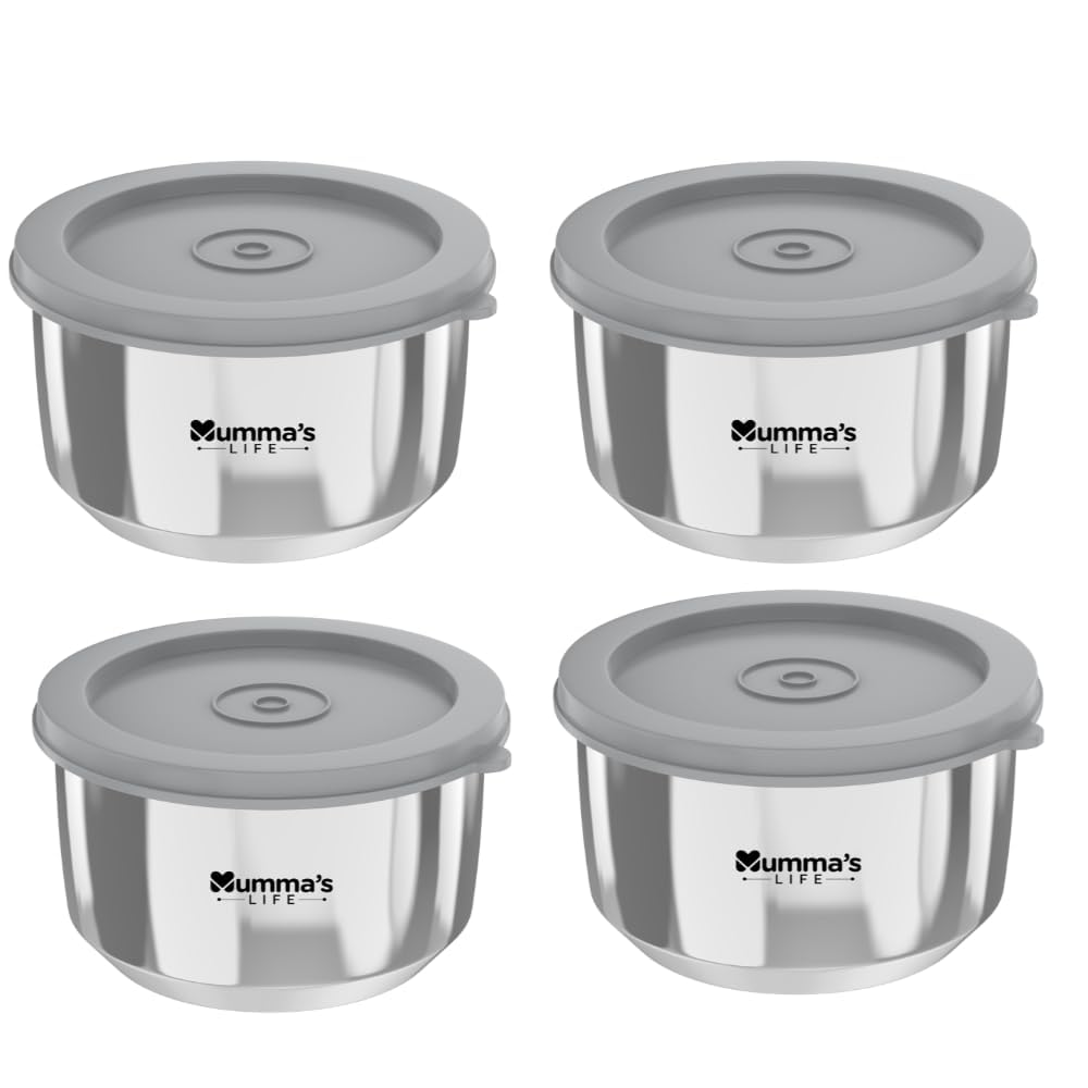 Mumma's LIFE Leak Proof Stainless Steel Storage Containers With Click Lock Lid BPA Free Airtight Tiffin Box