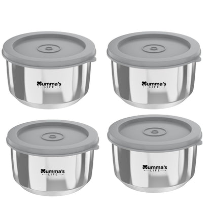 Mumma's LIFE Leak Proof Stainless Steel Storage Containers With Click Lock Lid BPA Free Airtight Tiffin Box