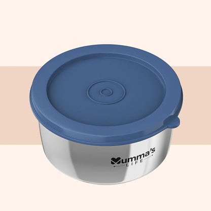 Mumma's LIFE Leak Proof Click And Seal Lock Stainless Steel Storage/Air Tight Tiffin Container/Lunch Container With Lid BPA Free (280 ML) (Pack of 12)