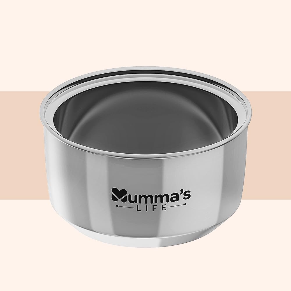 Mumma's LIFE Leak Proof Click And Seal Lock Stainless Steel Storage/Air Tight Tiffin Container/Lunch Container With Lid BPA Free (280 ML) (Pack of 12)