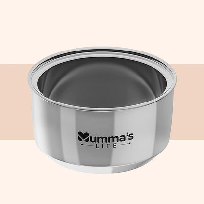 Mumma's LIFE Leak Proof Click And Seal Lock Stainless Steel Storage/Air Tight Tiffin Container/Lunch Container With Lid BPA Free (280 ML) (Pack of 12)