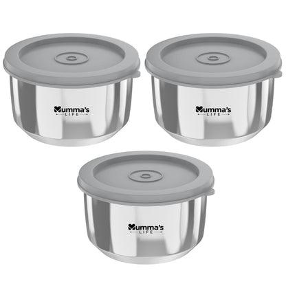Mumma's LIFE Leak Proof Stainless Steel Storage Containers With Click Lock Lid BPA Free Airtight Tiffin Box