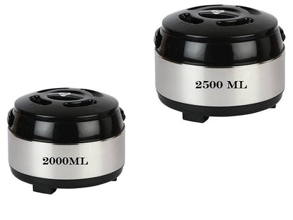 Mumma's Life Non-Stick Stainless Steel Insulated Casserole, Set of 2, Keeps Food Hot for Hours
