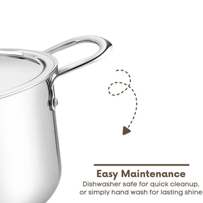 Triply Stainless Steel Kadai with Heavy Bottom