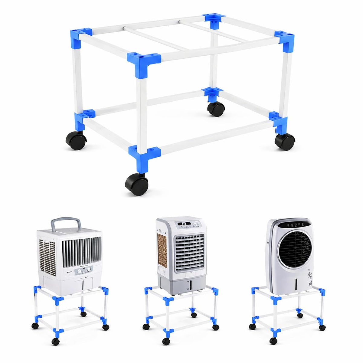 Mumma's LIFE Heavy Duty Cooler Stand With Wheels Metal Trolley for Home & Outdoor Rust Resistant 360 Degree Rotating Wheels