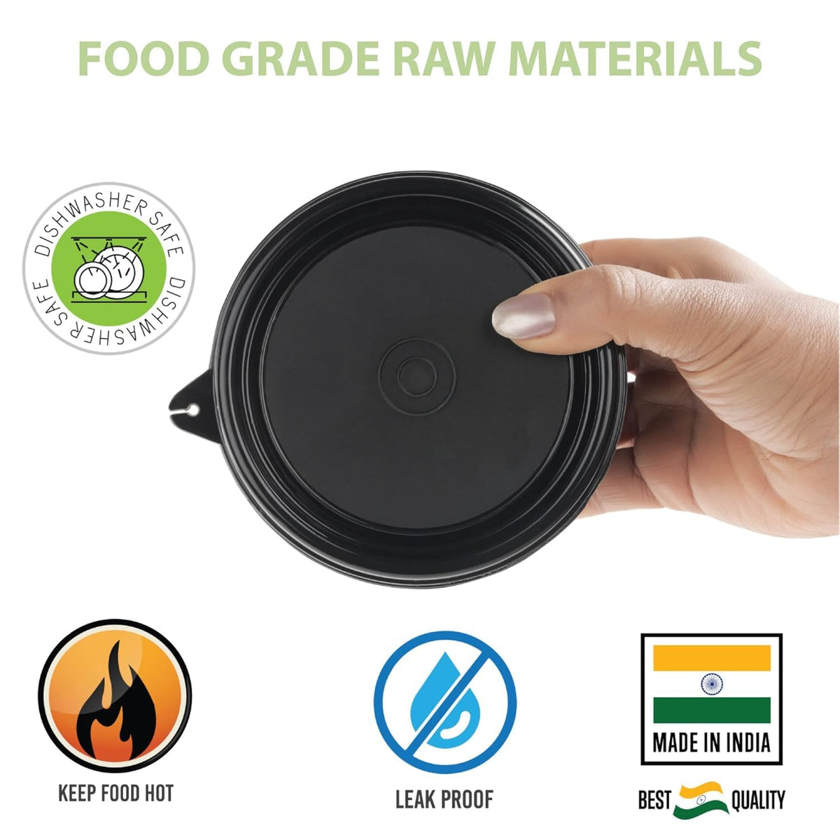 Mumma's LIFE Stainless Steel Lunch Box Range With Microwave Safe Airtight Containers Leak Proof BPA Free Black for Home & Office