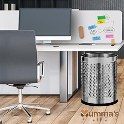 Perforated Stainless Steel Dustbin