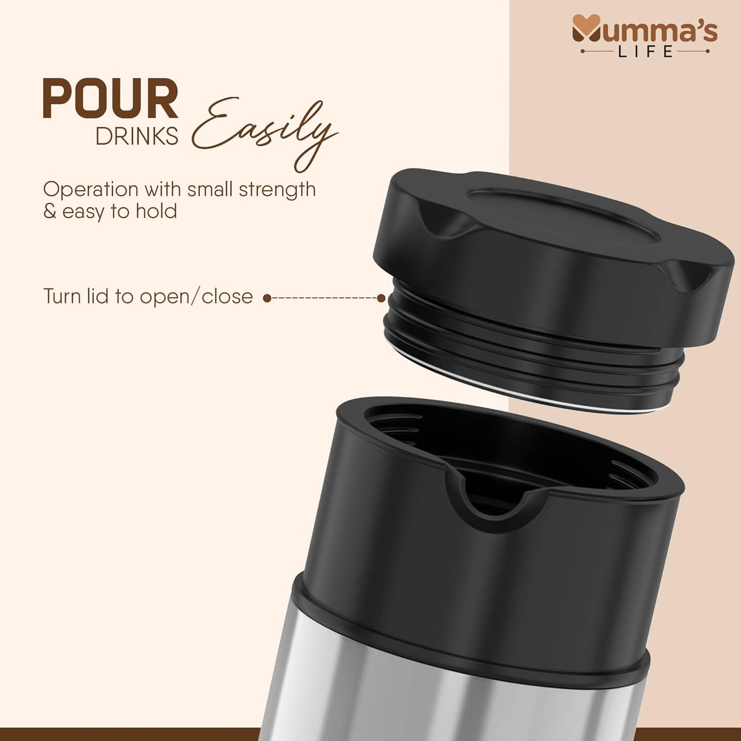 Chrome Finish Stainless Steel Flask