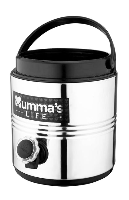 Mumma's LIFE- Stainless Steel Thermally Insulated Water Jug 10 Litre & 2000ml Casserole & 3500ml Casserole Combo Set of 3 pcs I