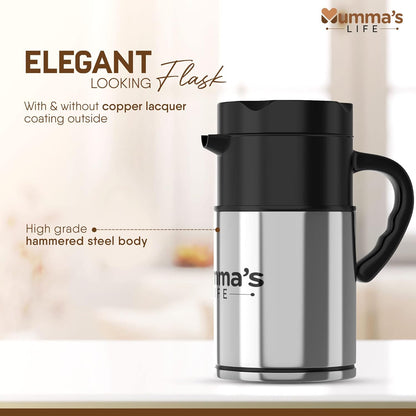 Chrome Finish Stainless Steel Flask