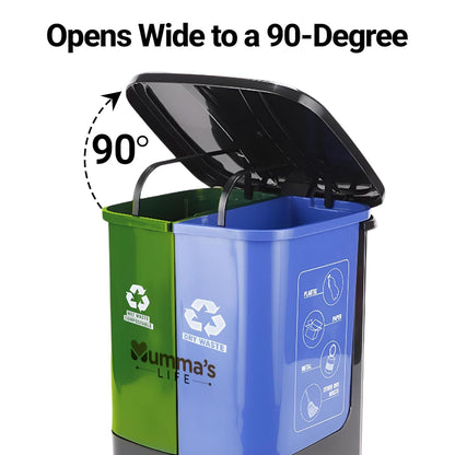 Pedal Dustbin for Wet & Dry Waste – 19L