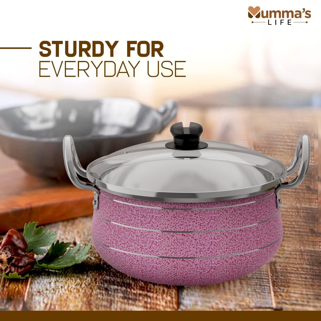 Induction Base Handi with Glass Lid 5L