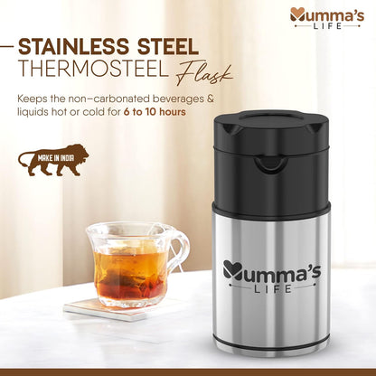 Chrome Finish Stainless Steel Flask