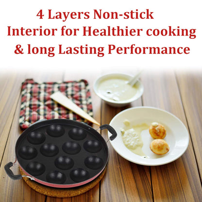 Premium Non-Stick Appam Patra with Lid