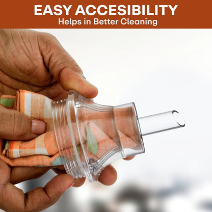 Pour It Stainless Steel Oil Dispenser Bottle with Lid