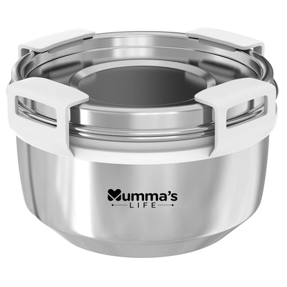 Mumma's LIFE Stainless Steel Storage Containers With Easy Lock Lid Airtight Leak Proof BPA Free