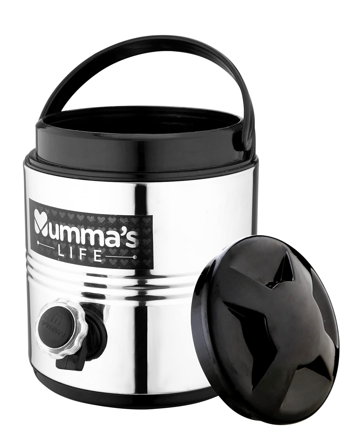 Mumma's LIFE- Stainless Steel Thermally Insulated Water Jug 10 Litre & 2000ml Casserole & 3500ml Casserole Combo Set of 3 pcs I