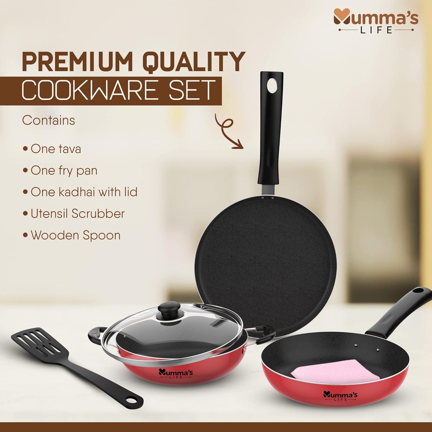 Non Stick Premium Cookware Gift Set
