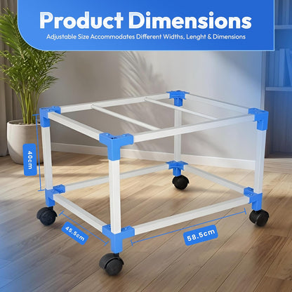 Mumma's LIFE Heavy Duty Cooler Stand With Wheels Metal Trolley for Home & Outdoor Rust Resistant 360 Degree Rotating Wheels