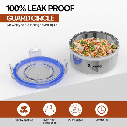 Mumma's LIFE Lich Stainless Steel Storage Containers Airtight Leak Proof BPA Free
