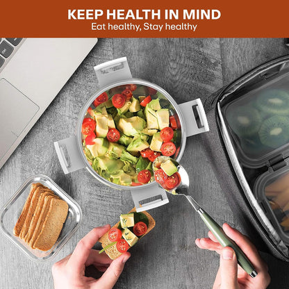 Mumma's LIFE Stainless Steel Storage Containers With Easy Lock Lid Airtight Leak Proof BPA Free