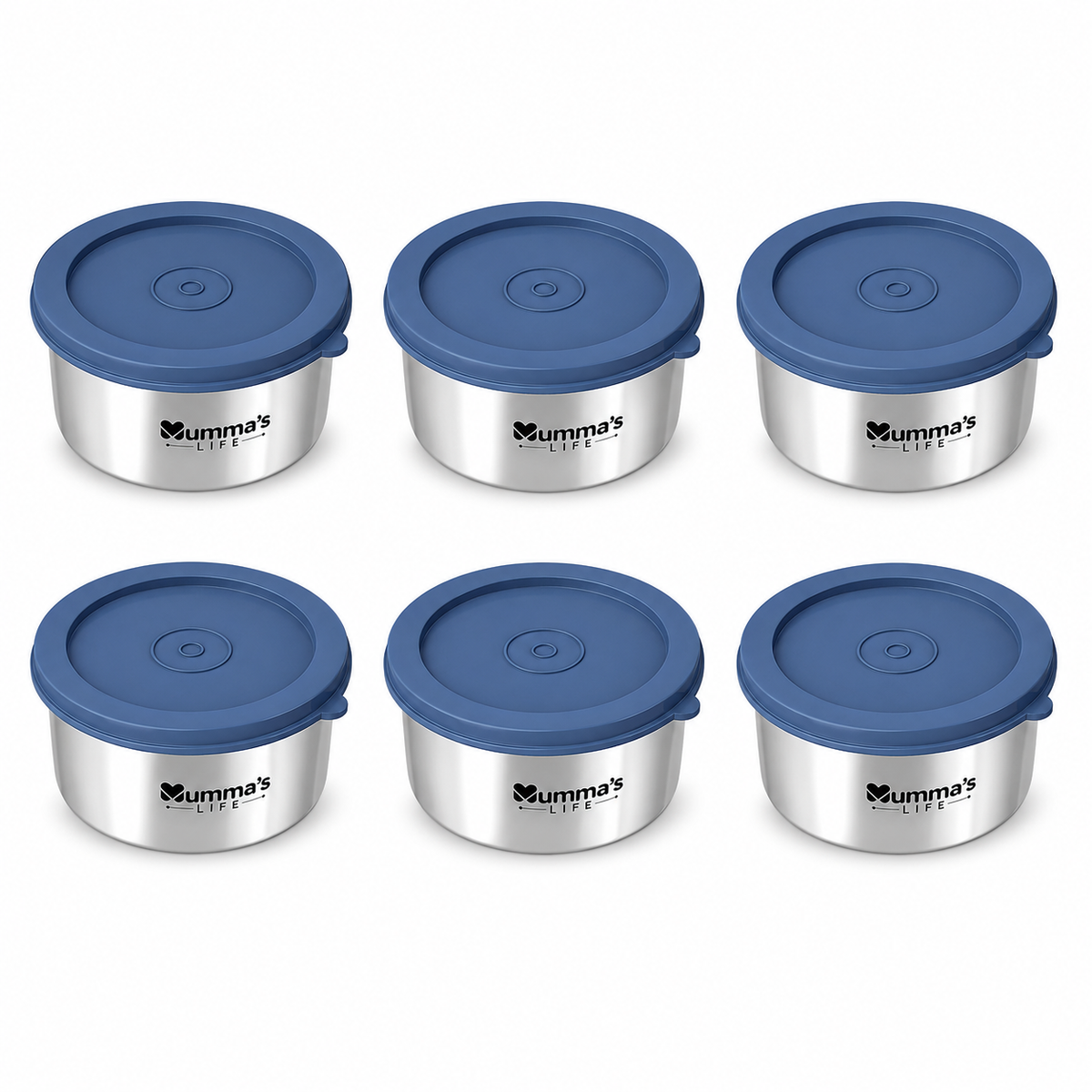Mumma's LIFE Leak Proof Stainless Steel Storage Containers With Click Lock Lid BPA Free Airtight Tiffin Box