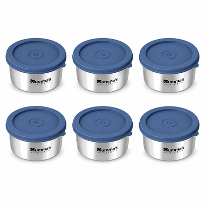 Mumma's LIFE Leak Proof Stainless Steel Storage Containers With Click Lock Lid BPA Free Airtight Tiffin Box