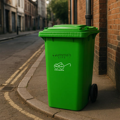Mumma's LIFE Plastic Manual Lift 120 Ltr Wheel Garbage Dustbin with Lid and Wheels (Green, Red, Blue)