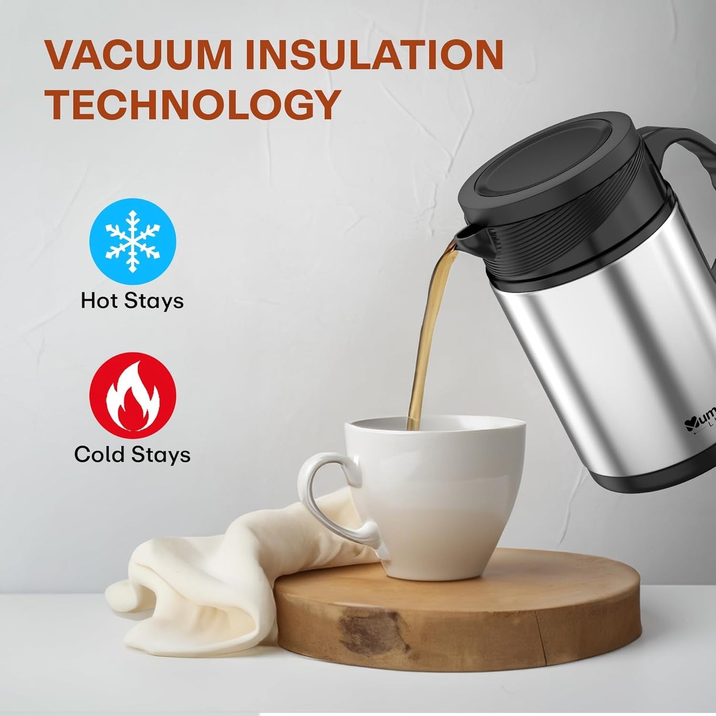 Leak-Proof Steel Insulated Tea Flask