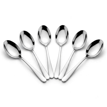 Mumma's LIFE Stainless Steel Tea Spoons Set With Mirror Finish Rust Proof Silver Spoons for Tea Coffee Home Set of 6/12/24